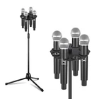 Multiple Microphone Holder Wired and Wireless Dynamic Organizer for Stage