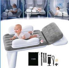 Inflatable Toddler Airplane Bed: Airplane Seat Extender for Kids with Seat Belt