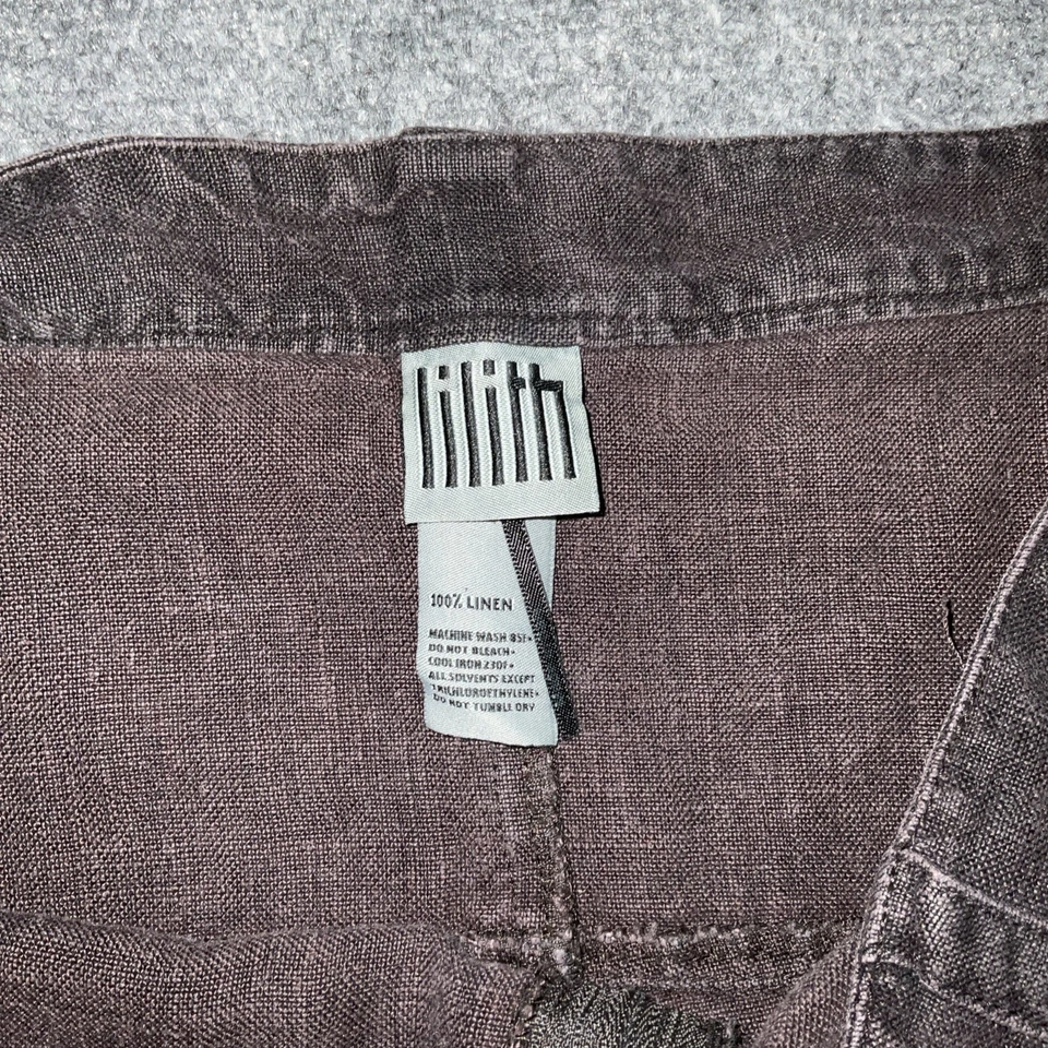 Lilith Pants Womens Size 30 Brown Wide Leg Lagenlook Casual Grunge Boho - Image 3 of 4