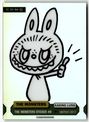 2025HOW2WORK Card Labubu No. TC 39/84 The Monsters Sticker #6 The Monsters