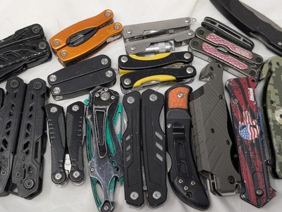 Knives and Multi Tools  - Mixed Lot - 4 lb 6.2 oz - Knife Lot - See Photos #002