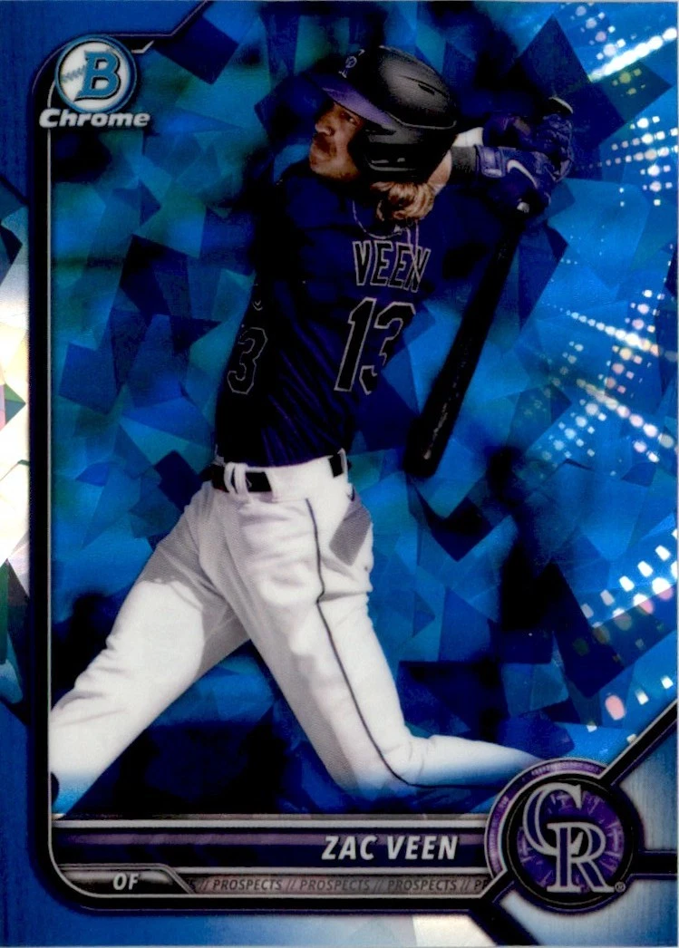 2022 Bowman Chrome Draft Sapphire Edition - Zac Veen #BDC-32 for
