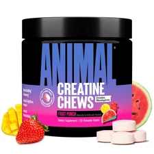 Animal Creatine Chews: 5g Creatine Monohydrate With AstraGin, Fruit Punch 2 PACK