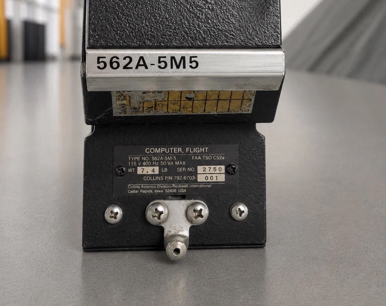Collins 562A-5M5 Flight Computer P/N 792-6703-001 Aircraft Avionics As Removed