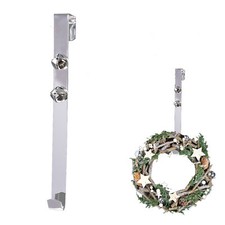 30cm Wreath Hanger with 2 Jingle Bells - Silver