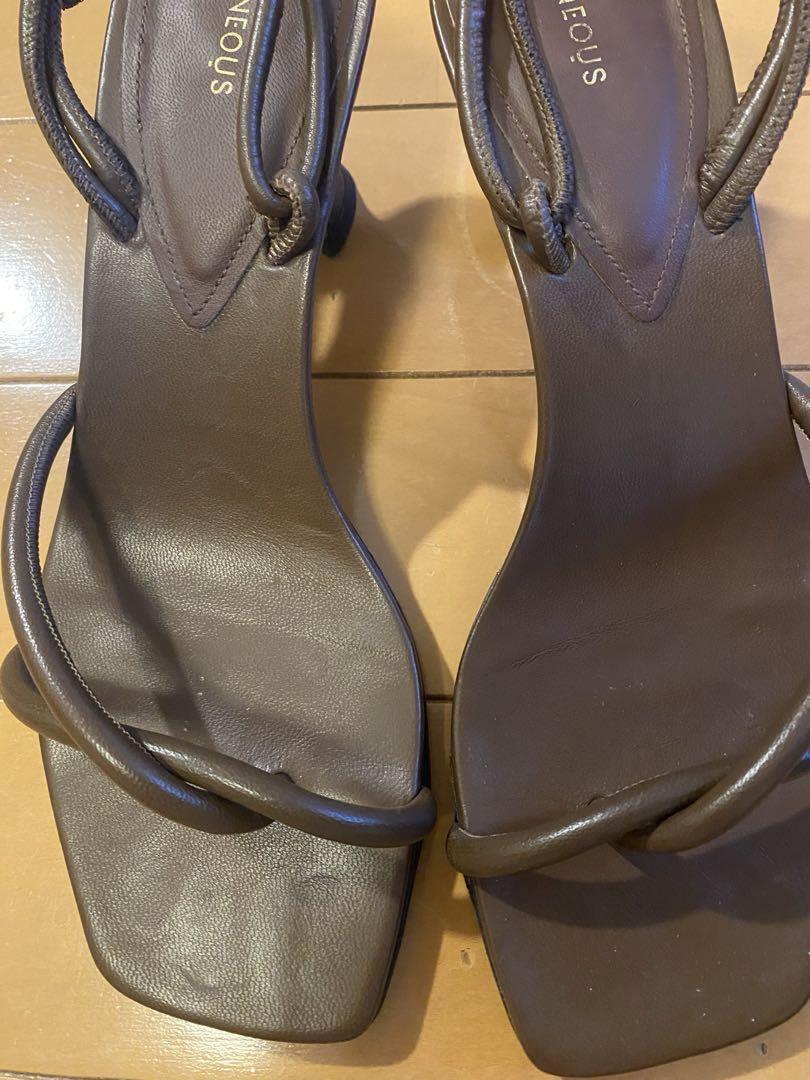 NEOUS Mule sandals with box Back strap Women 