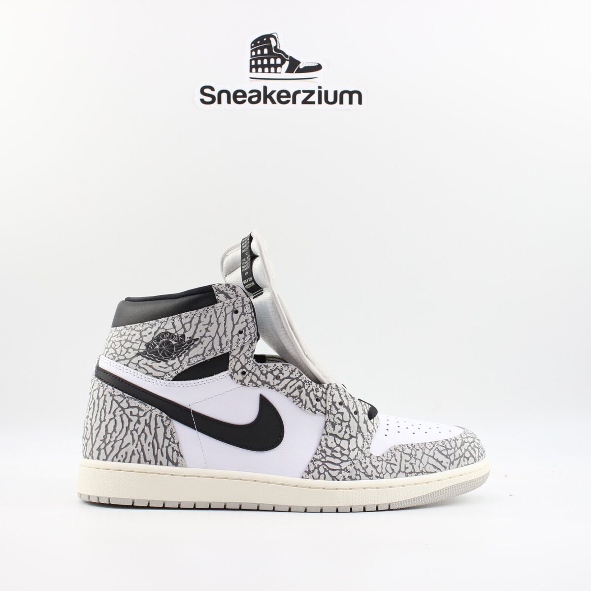 Air Jordan 1 Retro High OG White Cement Grey / 9