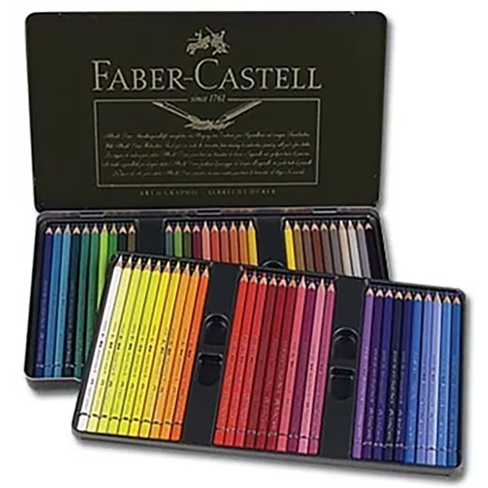 Faber-Castell Polychromos 60色セット Faber-Castell Polychromos Pencil Set - Assorted Colors, Tin