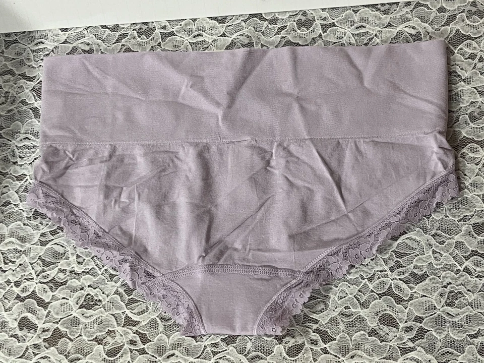 Bragas Hipster Púrpura Secret Treasures Banda Ancha Elastizadas Nylon Talla XS Foto 2 de 4