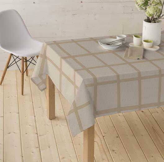 Mantel resinado Antimanchas PORTOFINO beige