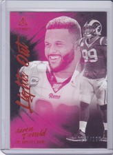 2020 Panini Luminance Lights Out Orange AARON DONALD 57/100 Los Angeles Rams