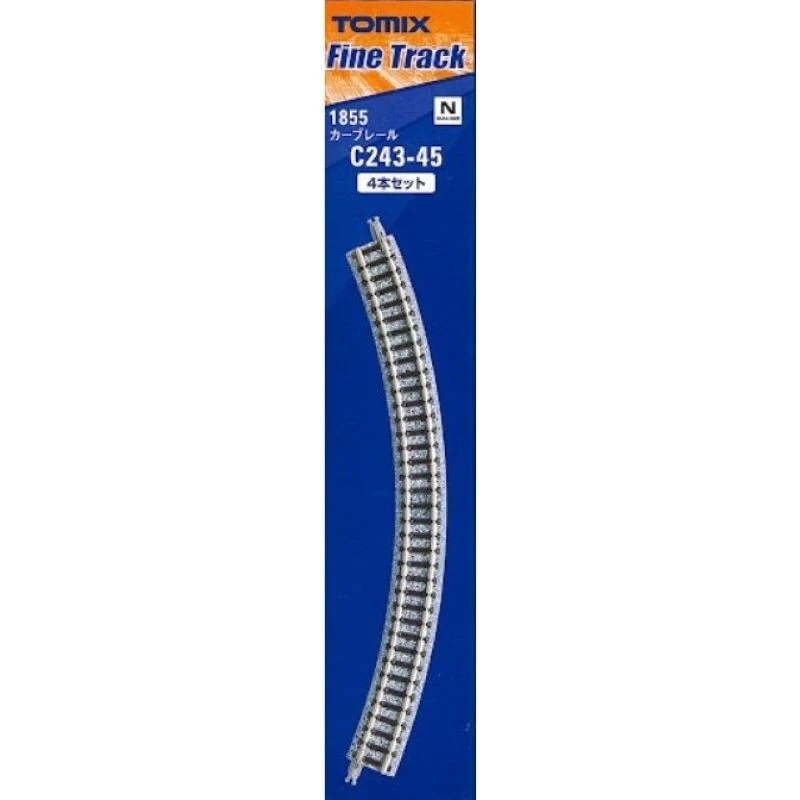 Tomix 1855 Curve Track C243 45 F 4 pcs N Scale