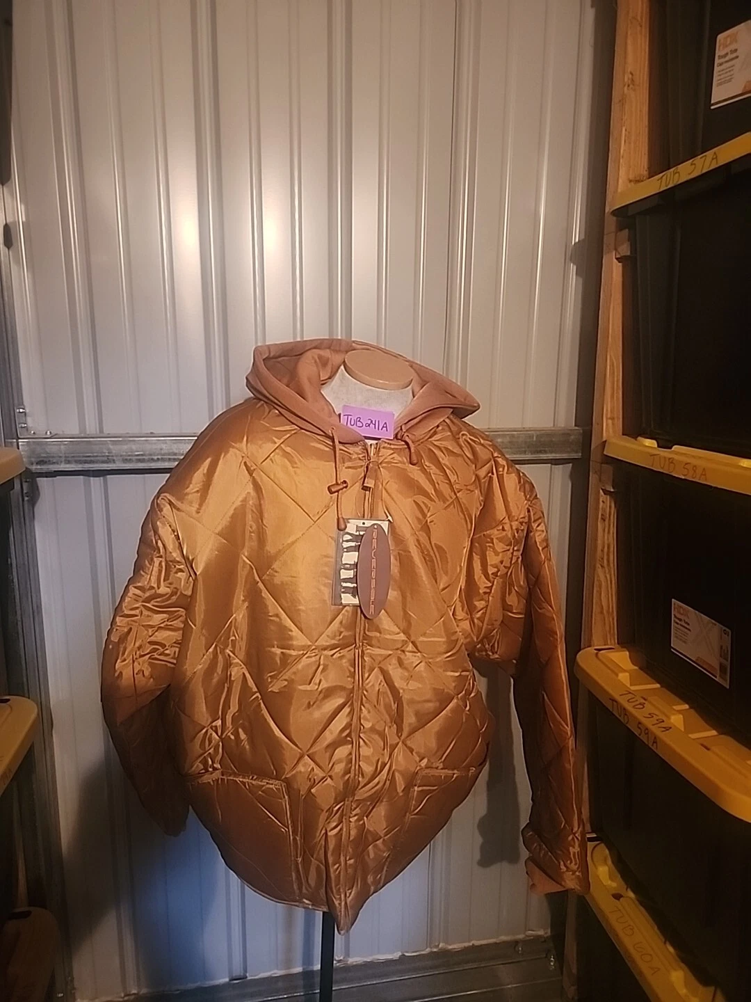 Tanglewood Corp Wheat Tan Reversible Waterproof Jacket men’s size XL