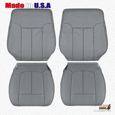 2011 2012 2013 2014 Ford F150 Lariat Driver Passenger Leather Seat Cover In Gray