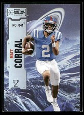 2022 Skybox Metal Universe Champions Matt Corral HOLO FOIL Football #41