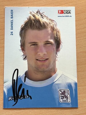 Daniel Baier TSV 1860 Munich Autograph Card Original Signed #37392