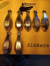 24oz LEAD BANK SINKERS 7 count fishing sinkers over (10lbs)