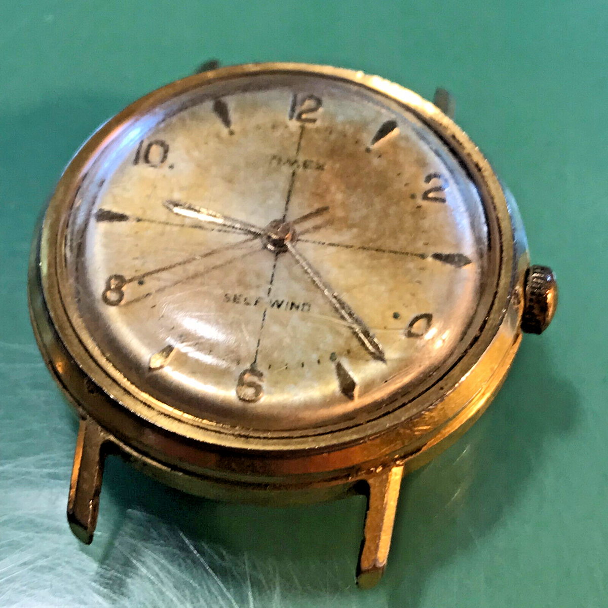 Men's Vintage Timex Watch Self-Wind 36.85 mm for Parts or Repair
