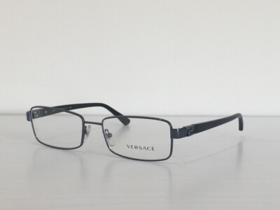 Versace MOD 1209 1255 Rectangle Gunmetal Eyeglasses Optical  display picture 3