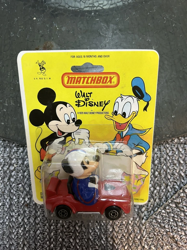 WALT DISNEY MATCHBOX JUGUETE FUNDIDO A PRESIÓN aprox. 1979 - WD12 MICKEY MOUSE EN CASCO Foto 2 de 4