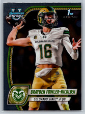 Brayden Fowler-Nicolosi 2024 Bowman University U Chrome 1st #24 Colorado State