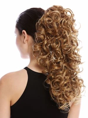 Extension De Cheveux Queue De Cheval Longue Bouclée Blonde Miel 45CM MKB-6A-V - Photo 1/4