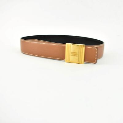 HERMES: Black/Brown, Leather & Gold  display picture 1