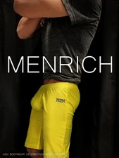 N2N BODYWEAR CELEBRATION BIKER SHORTS. YELLOW. XLARGE. NWT. RARE🌈 GAY NASTY PIG