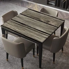 Square TableCloth Elastic Edged Fitted Table Cover Waterproof 100% Polyester