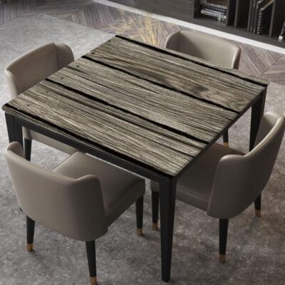 Square TableCloth Elastic Edged Fitted Table Cover Waterproof 100% Polyester