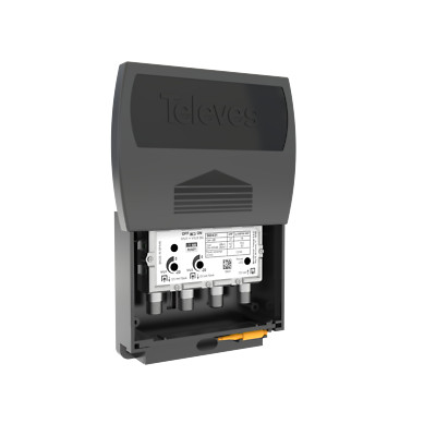 Televes Mast amplifier w/ BOSS-Tech and  F  Power Supply Unit, 2 inputs (560483)