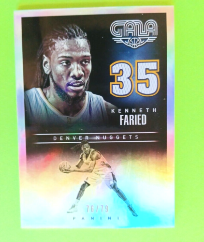 2014-15 PANINI GALA KENNETH FARIED #51 BASE CARD #76/79 DENVER NUGGETS - Picture 1 of 2
