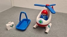Playmobil 1.2.3 Rettungshelikopter Set 6738 Hubschrauber Figur Krankenschwester