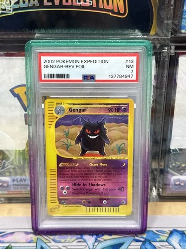 Pokemon GENGAR 13/165 Reverse Holo (2002 Expedition) PSA 7
