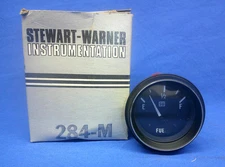 Vintage 1970s 1980s NOS Stewart Warner Fuel Level Gauge Made in USA