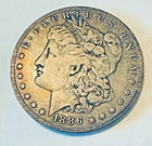 1886 O  Morgan Silver Dollar
