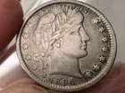 1894 Barber Quarter Dollar - Higher Grade Rainbow Toned