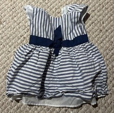 Carter s Girls Toddler Navy White Striped Summer Dress with Bow 2T