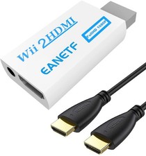 Wii to HDMI 1080P Converter - 5ft HDMI Cable with Audio Output, Supports Wii ...