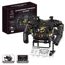 833 Pcs Scale F1 / Formula 1 Style Car Race Steering Wheel Building Block Set