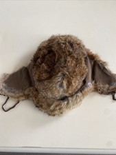Vintage LL Bean North King Trapper Hat Genuine Rabbit Fur Size Small USA Made