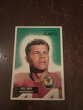 1955 Bowman #1137 Kyle Rote (EXMT+) Low Pop