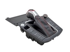 2019-2022 Volkswagen Jetta Shifter Trim Bezel With Boot With Knob Black Gti