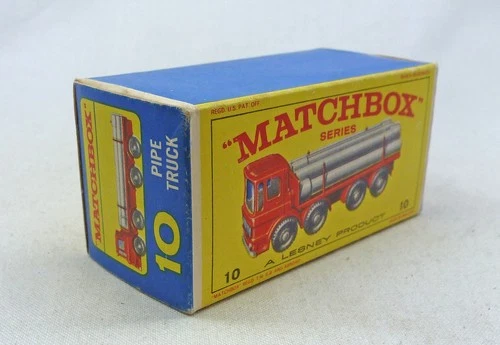 Lesney Matchbox Toys MB10d Pipe Truck ORIGINAL Empty E4 Type Box