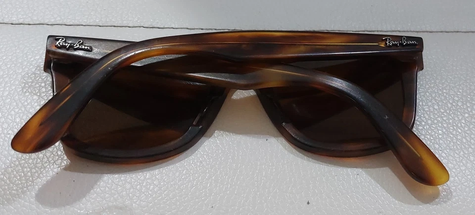 Ray-Ban Original Wayfarer RB2140 954 Light Havana Sunglasses 50mm Brown Lenses - Image 4 of 4