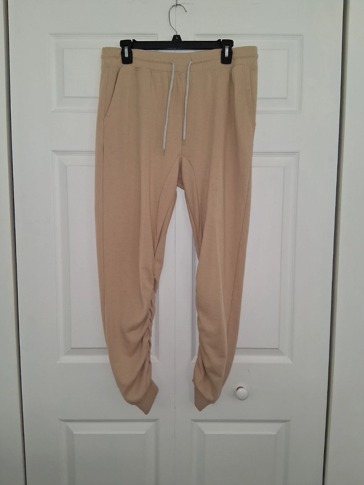 Carbon Mens XL Jogger Pants, Cinched Legs w/ Pockets & Elast Waist w/ Drawstring