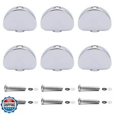 harpfeas 6PCS Metal Big Semicircle Guitar Tuning Peg Buttons,Tuning Key Butto