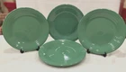 Set of 4 New Fiesta Classic 10-1/2" Dinner Plates in Meadow Green.