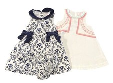 Janie And Jack Two Piece Ornate Opera Line And Lulurain Embroidered Shirt Dress