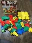 Vintage LITTLE TIKES Waffletown 55!pcs Building Set w box Waffle Blocks With Box